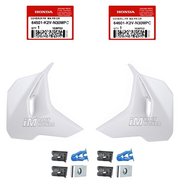 64501-K2V-N30MPC 64601-K2V-N30MPC Cover Sayap Kanan Kiri Vario 125 LED K2V Putih Dof