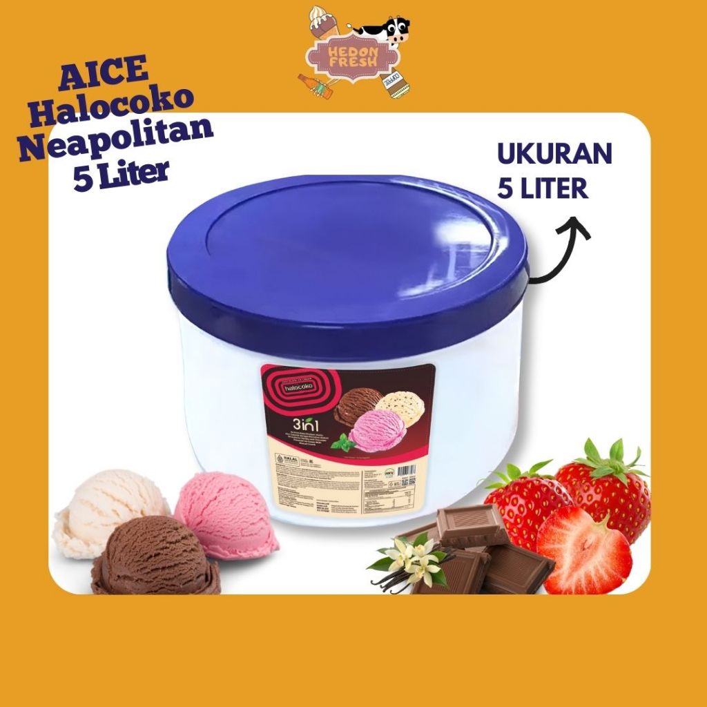 ICE CREAM AICE 5 LITER 3 IN 1