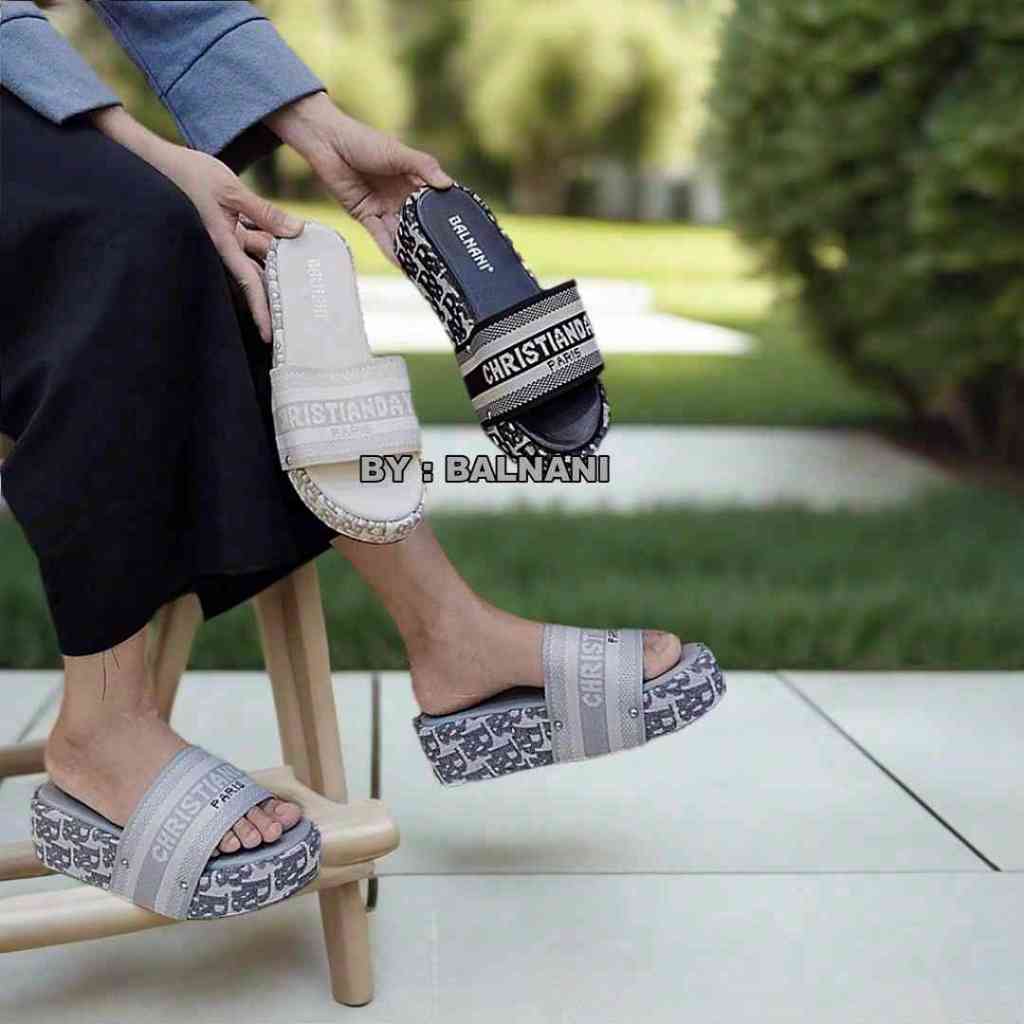 Balnani A01 sandal wedges wanita balnani