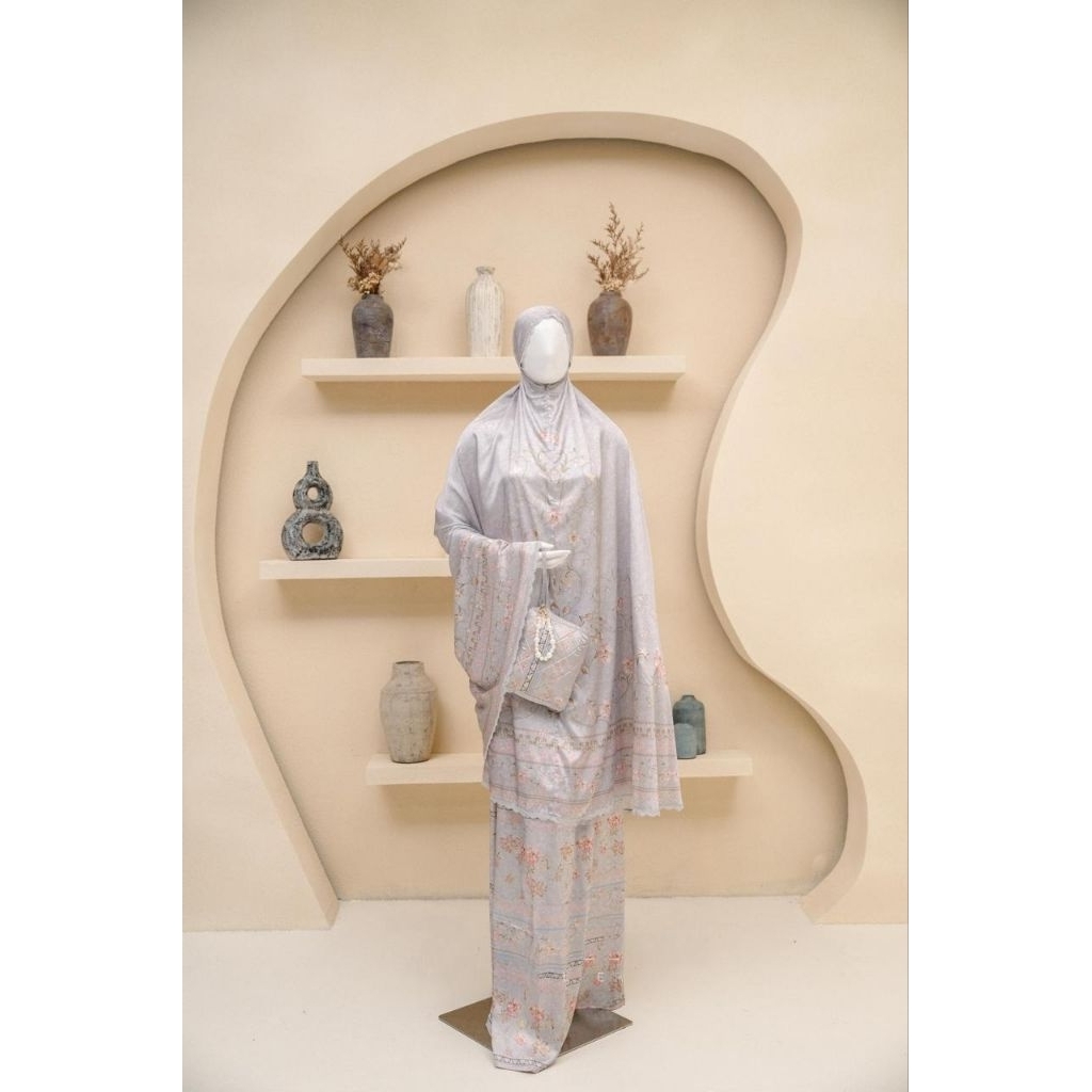 Mukena 2in1 Satin Silk Motif Premium