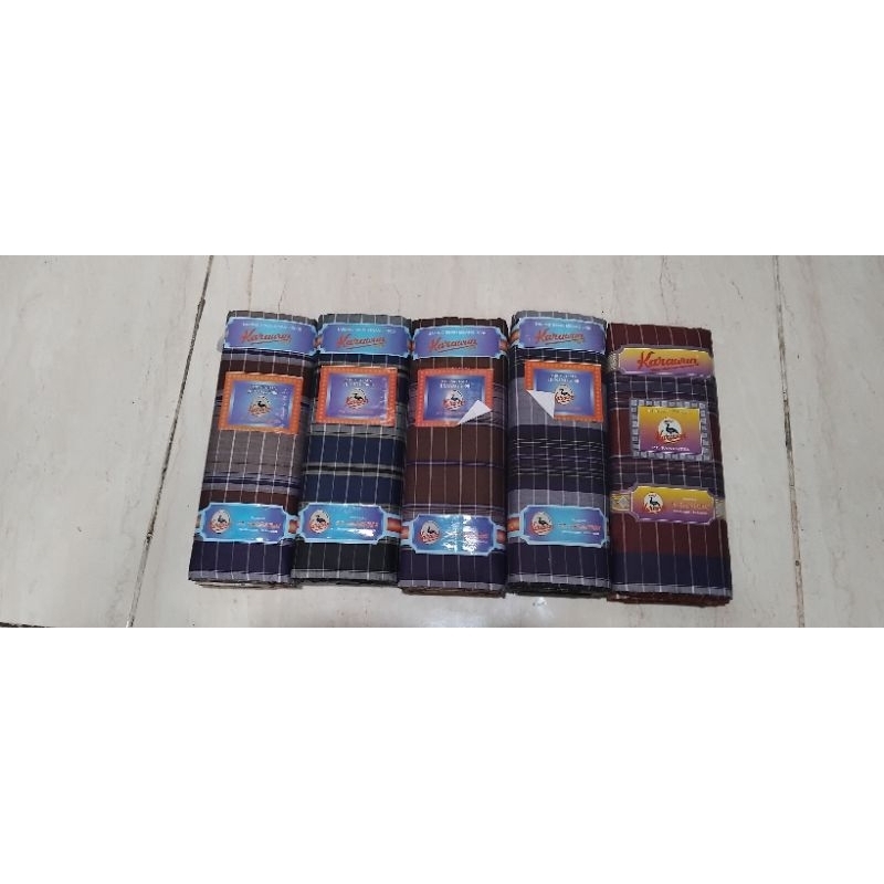 sarung karawan tanpa dus,sarung jadul motif kotak
