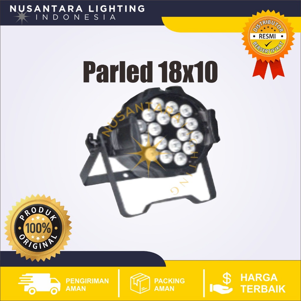 18W ParLed RGB LED Stage Lighting Flat Par Laser Projector Party Lampu Panggung Natal / Par LED