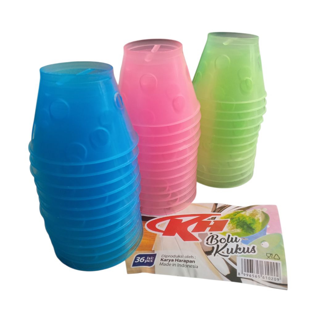 1 Pack Cetakan Bolu Kukus Plastik Warna KH/Cetakan Kue/Cetakan Bolu Kukus Plastik/Cetakan Kue Bolu K