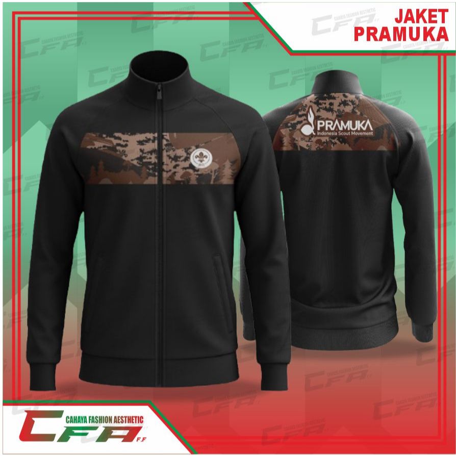 CFA JAKET TRACKTOP PRAMUKA JAKET OLAHRAGA PRAMUKA BAHAN DIADORA PREMIUM