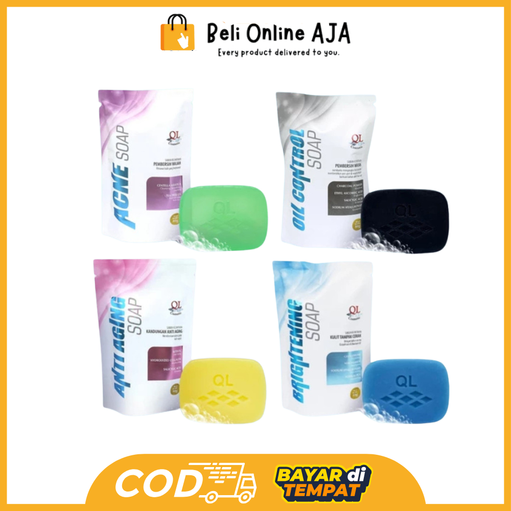 BOA QL Sabun Muka Soap Oil Control / Brightening /Acne / Anti Aging 80Gr Y8004