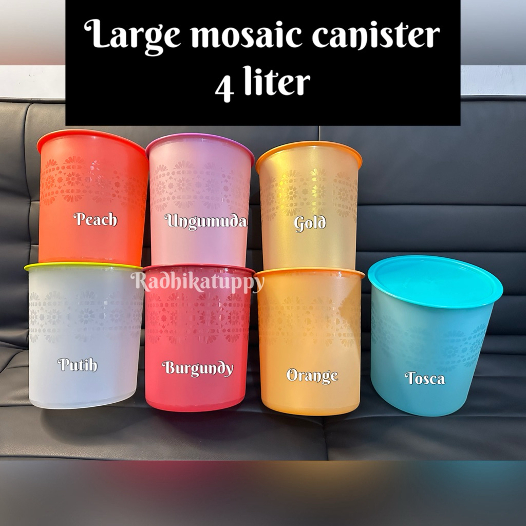 toples large mosaic canister 4L mosaic canister (1)