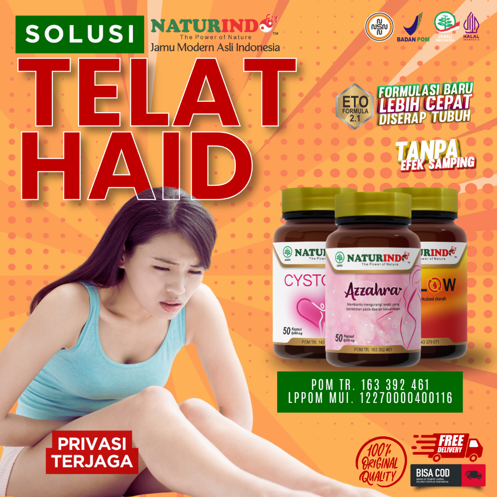 Obat Telat Datang Bulan Pelancar Haid Tidak Teratur Nyeri Haid Menstruasi PCOS Telat Datang Bulan