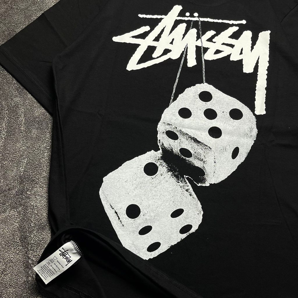 Kaos Nike X Stussy Pria Wanita Full Tag Label Original T-Shirt Stussy Premium