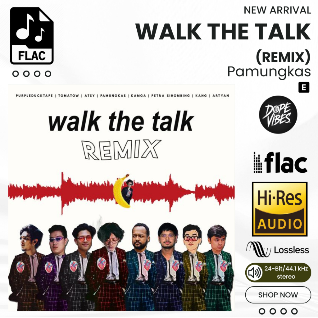 Walk the Talk (Remix) Pamungkas Album Lagu FLAC Hi-Res Lossless 24bit 44.1kHz