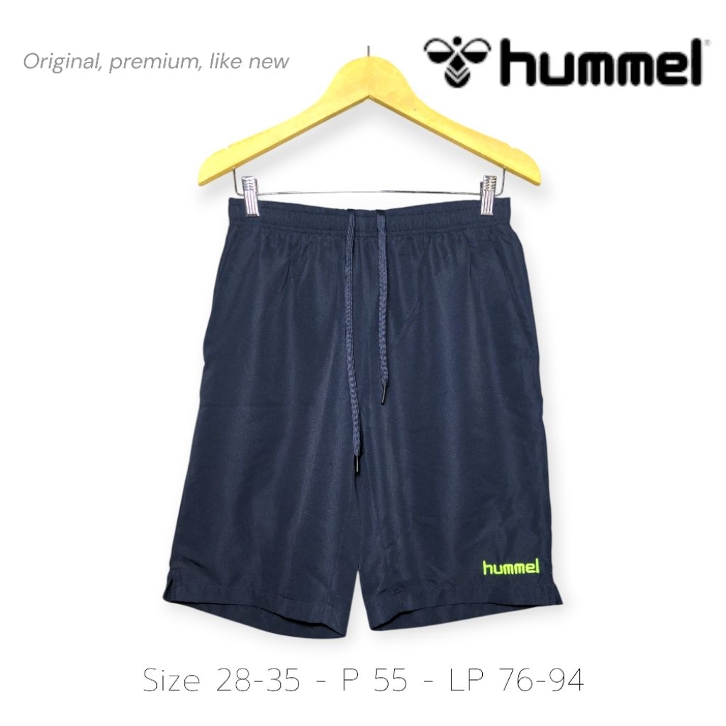 Hummel Short Pants Celana Pendek Olahraga Badminton Running Tennis Futsal Original Size 28-35