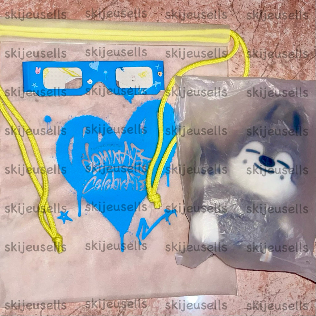 SKZOO WOLFCHAN BANGCHAN MAGNET PLUSH SET DOMINATE CELEBRATE OFFICIAL Stray Kids SKZ