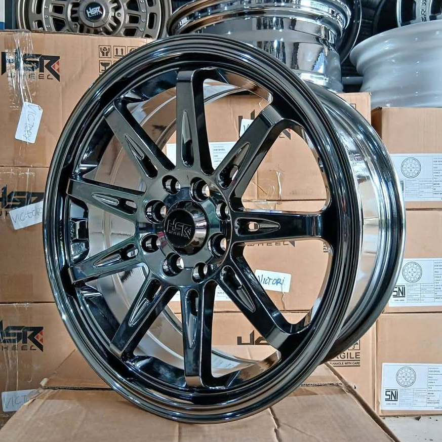 Velg Black Chrome Ring 17 HSR Tikala, Buat Mobil Mazda2 City Mobilio Yaris