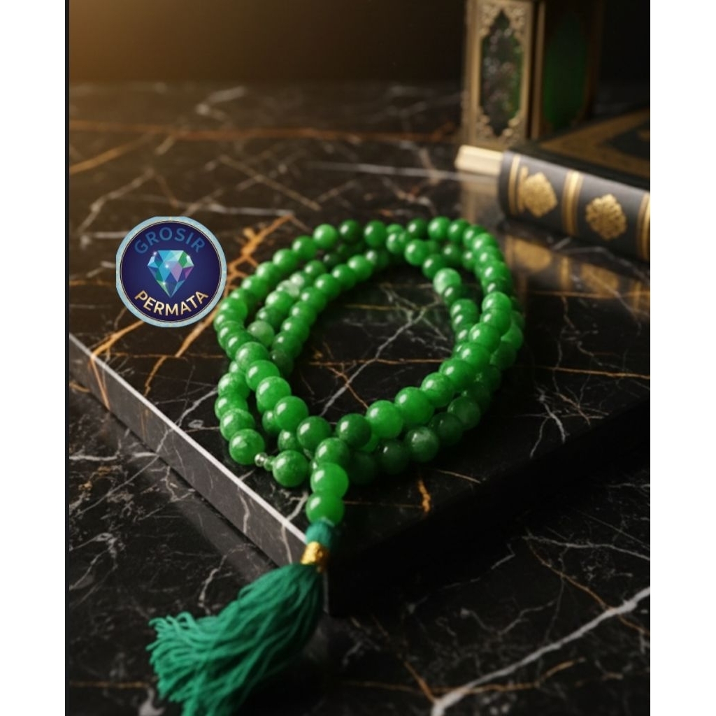 Tasbih batu giok 10mm 99 butir