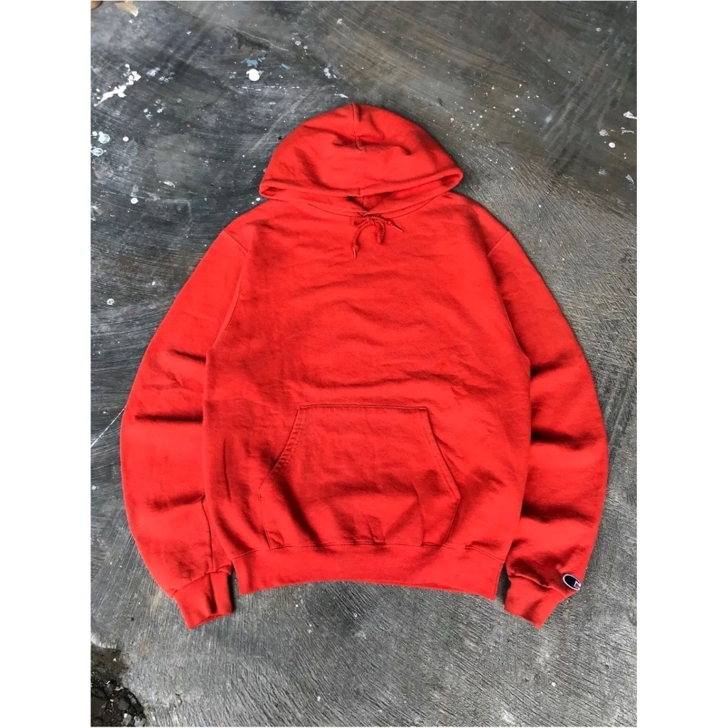 Champion Eco Blank Hoodie - Orange