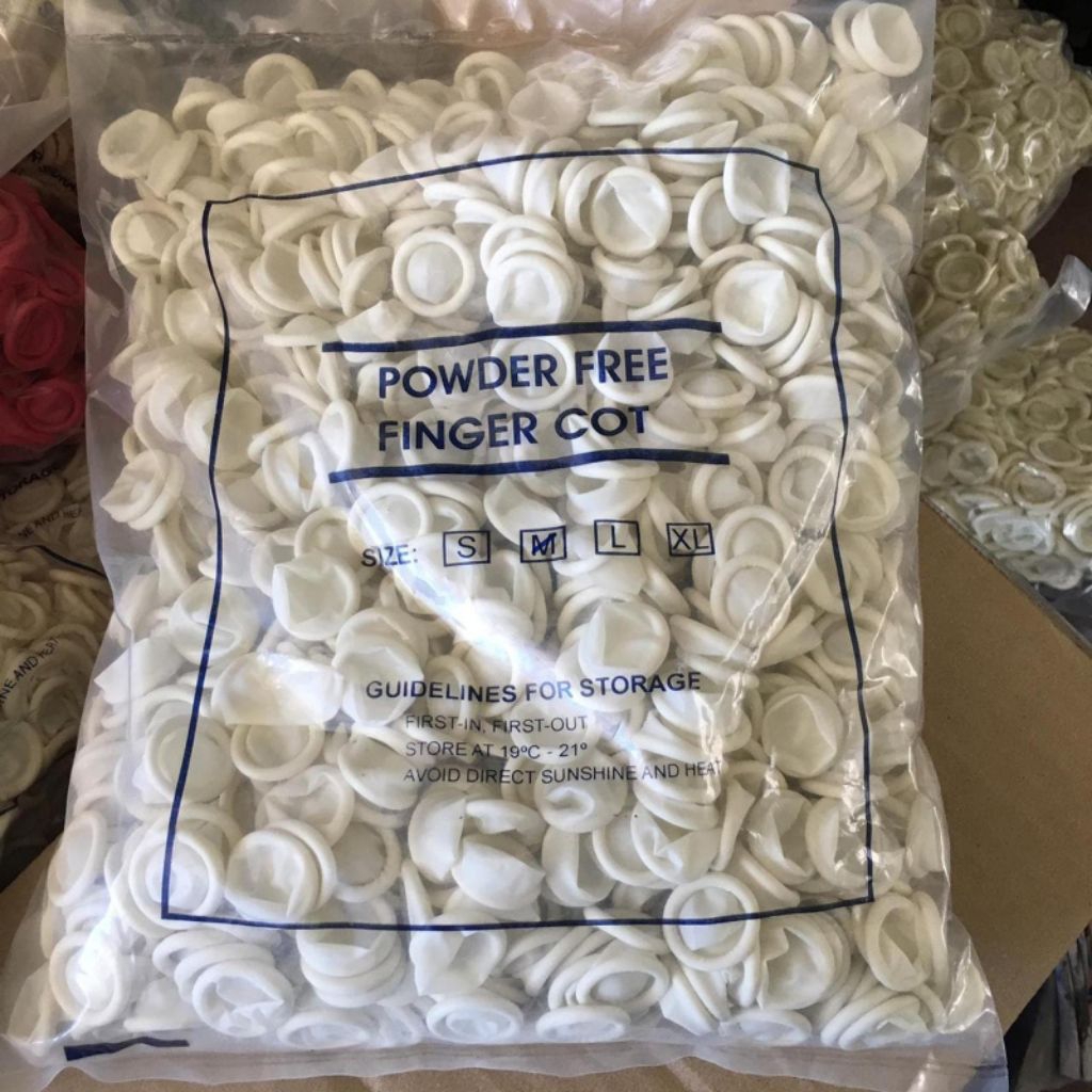 Finger cot / finger coat putih