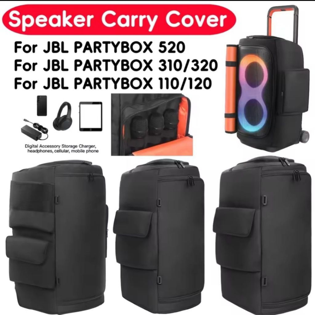 Sotfcase bag for jbl partybox 1000 tas penyimpanan tas untuk jbl partybox 1000