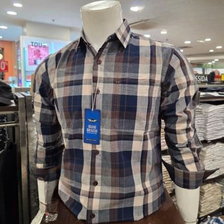 GIANI GRACIO Kemeja Lengan Panjang Motif Kotak-Kotak