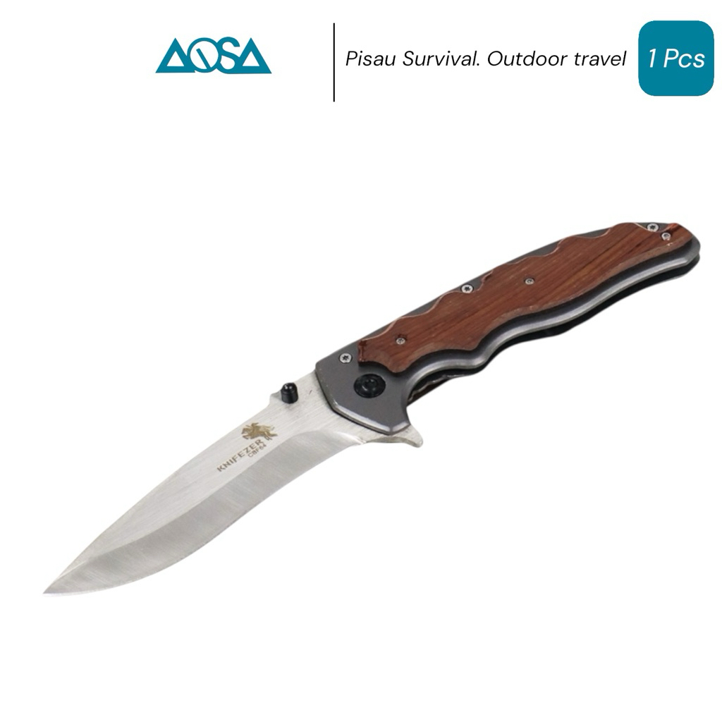 pisau lipat survival / pisau camping terbaik - CBF64
