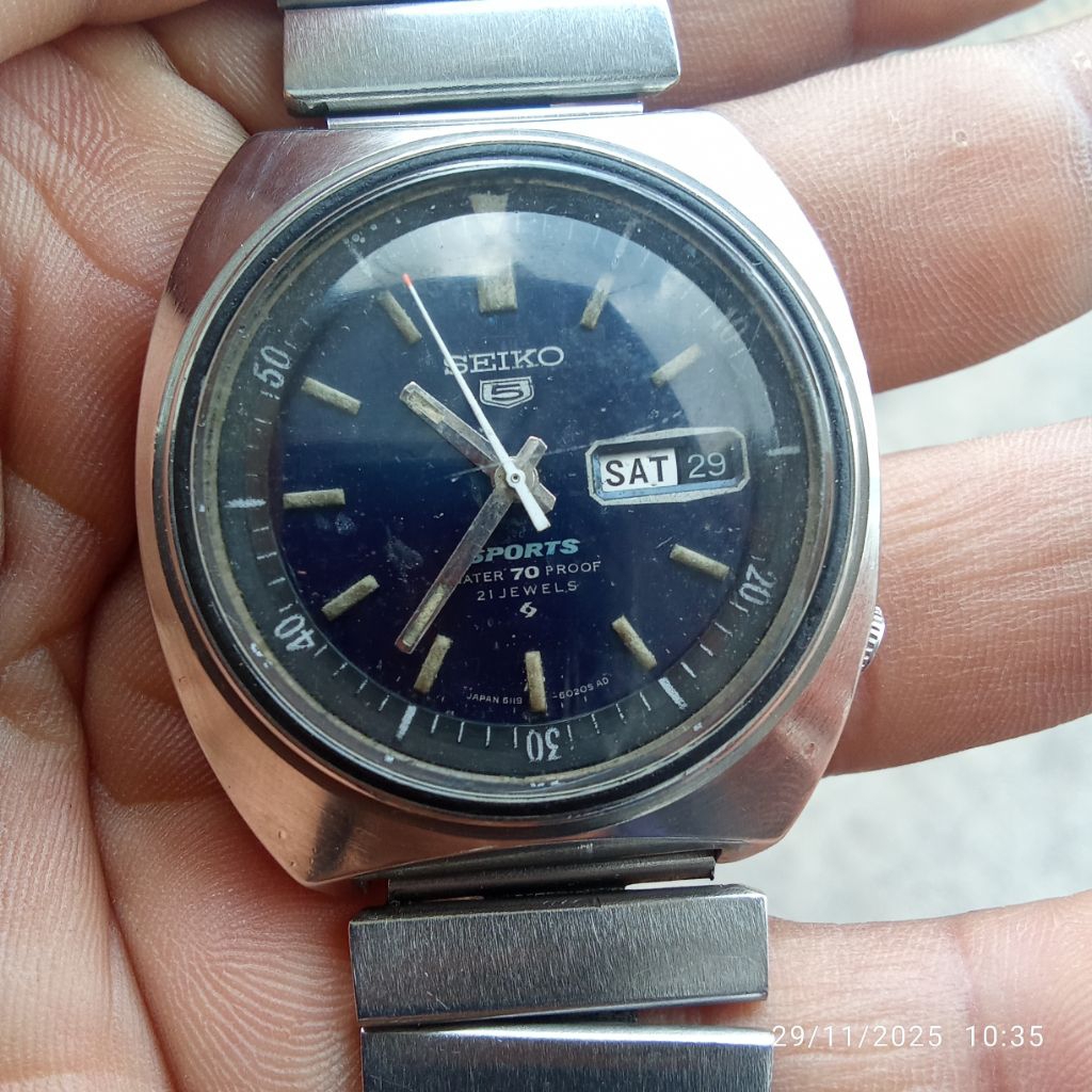 seiko5 sport 6119-6023 second