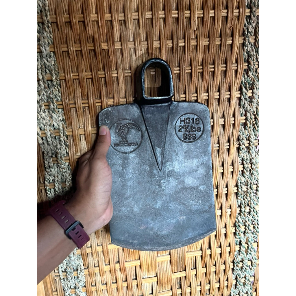 Cangkul cap ayam jago original / pacul cap ayam asli baja