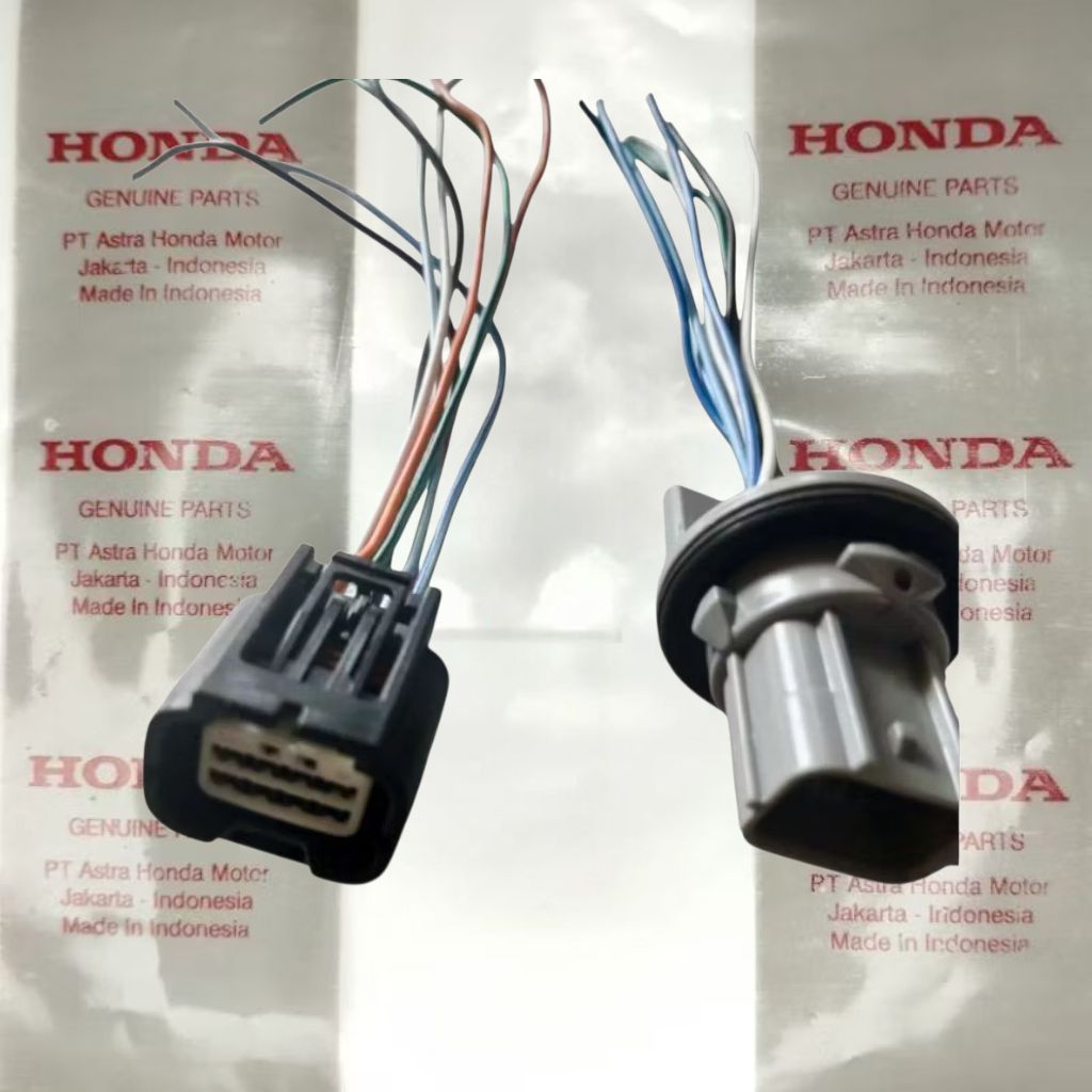 soket lampu depan PCX 150 VARIO 150,125 hard lampu male fimale  original