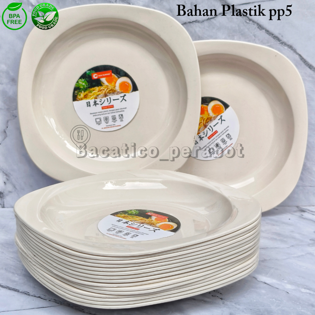 1 LUSIN PIRING MAKAN FOODGRADE DAN BPA FREE PIRING MIE GACOAN