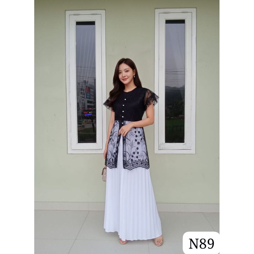 OUTER brukat wanita bahan tile outer kondangan