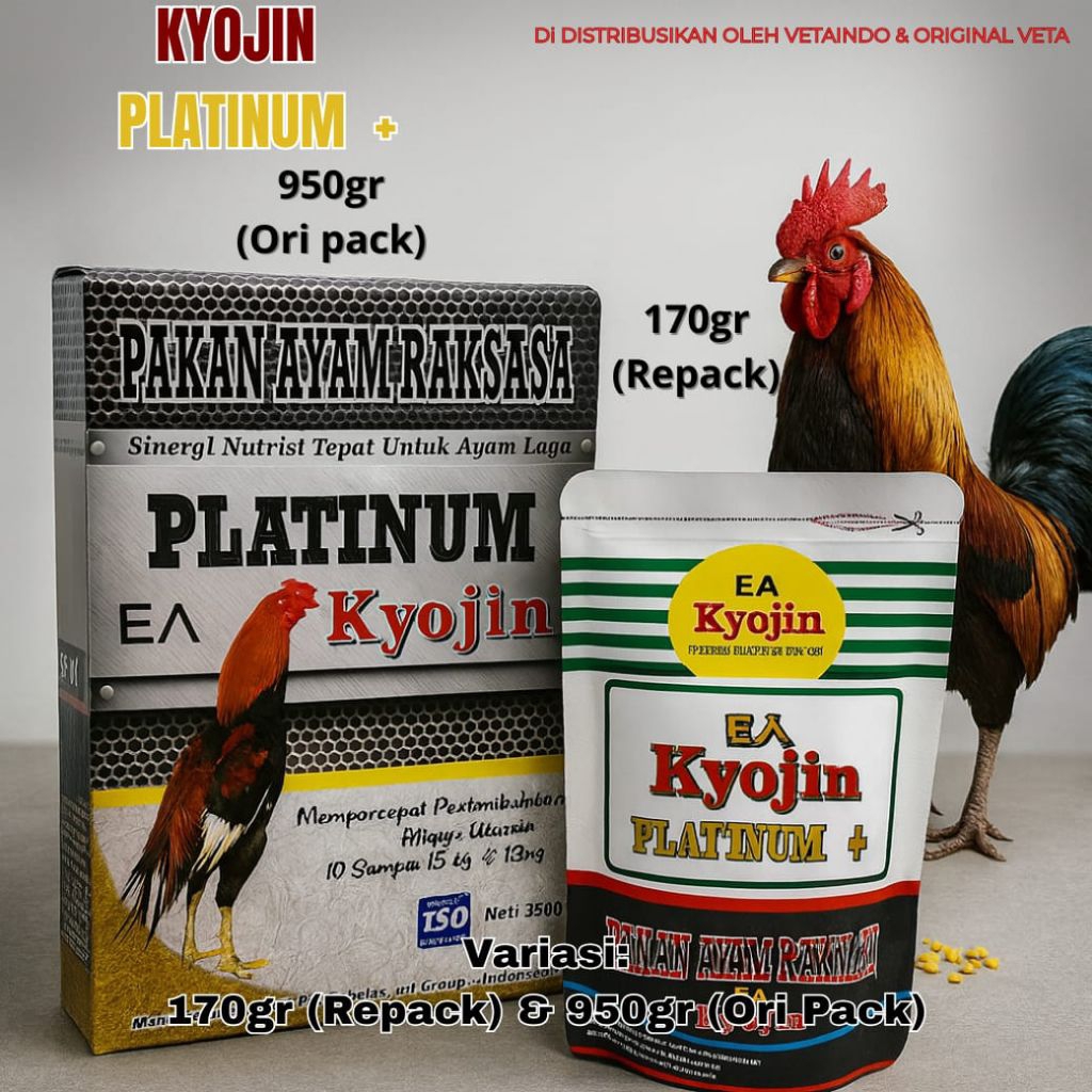 KYOJIN PLATINUM+ PLUS 950gram PAKAN AYAM RAKSASA PERTUMBUHAN AYAM PLUS