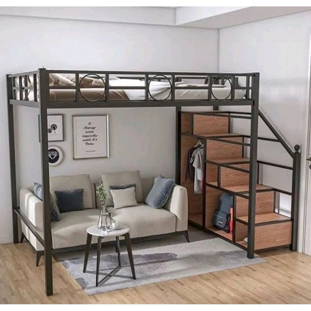 mezzanine bed tempat tidur ranjang tingkat