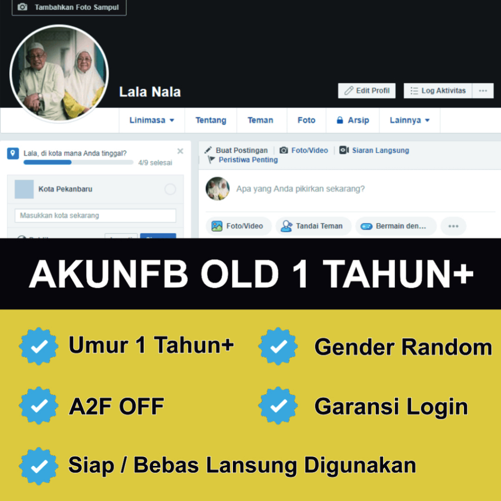 AkunFB Old / AkunFB Tua Rawatan A2F OFF
