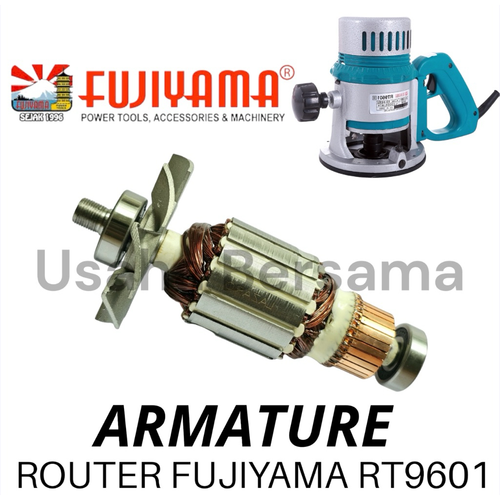 ARMATURE ROUTER FUJIYAMA RT9601 ROTOR TEMBAGA PROFIL BESAR PROFIL FUJIYAMA RT 9601 RT9601 ANGKER ARM