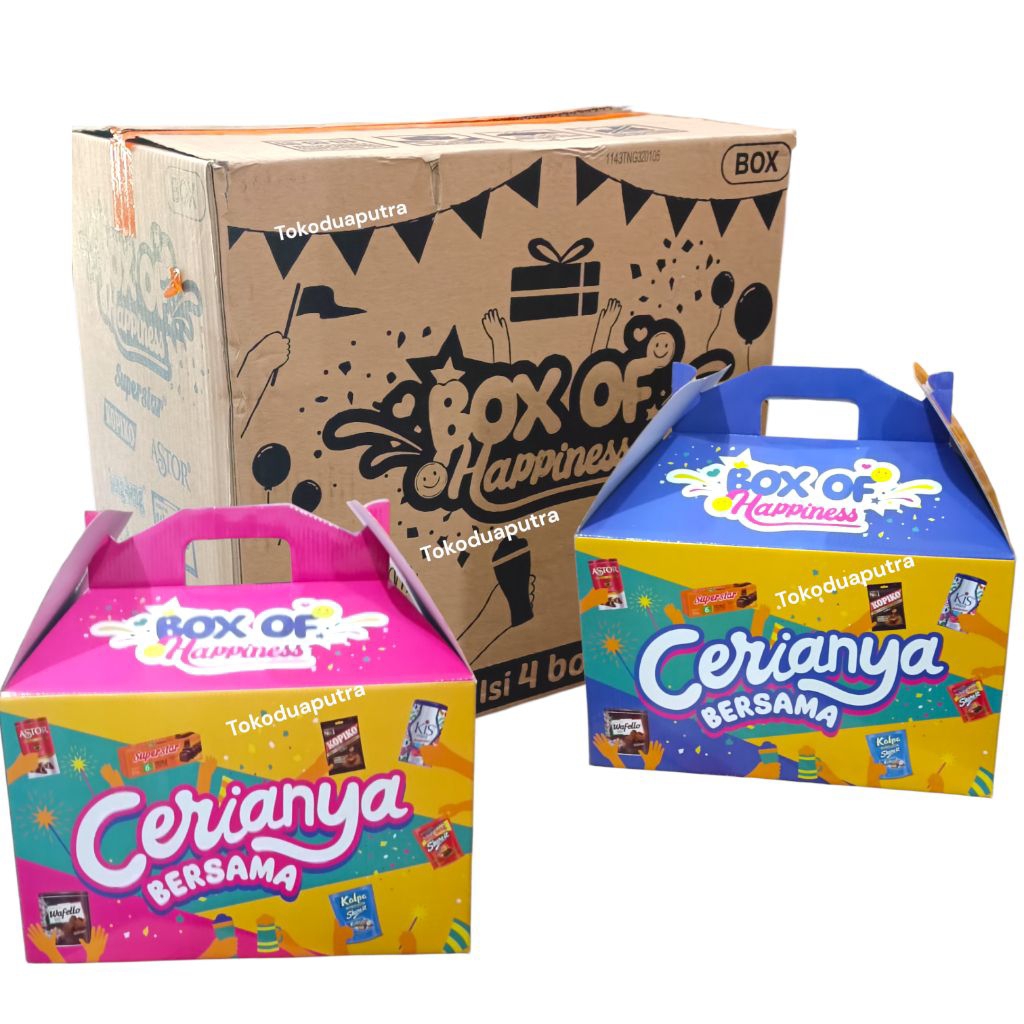 4 Box of happiness Ceria bersama 10 item mayora /Paket hampers mayora / box happnies /hampers