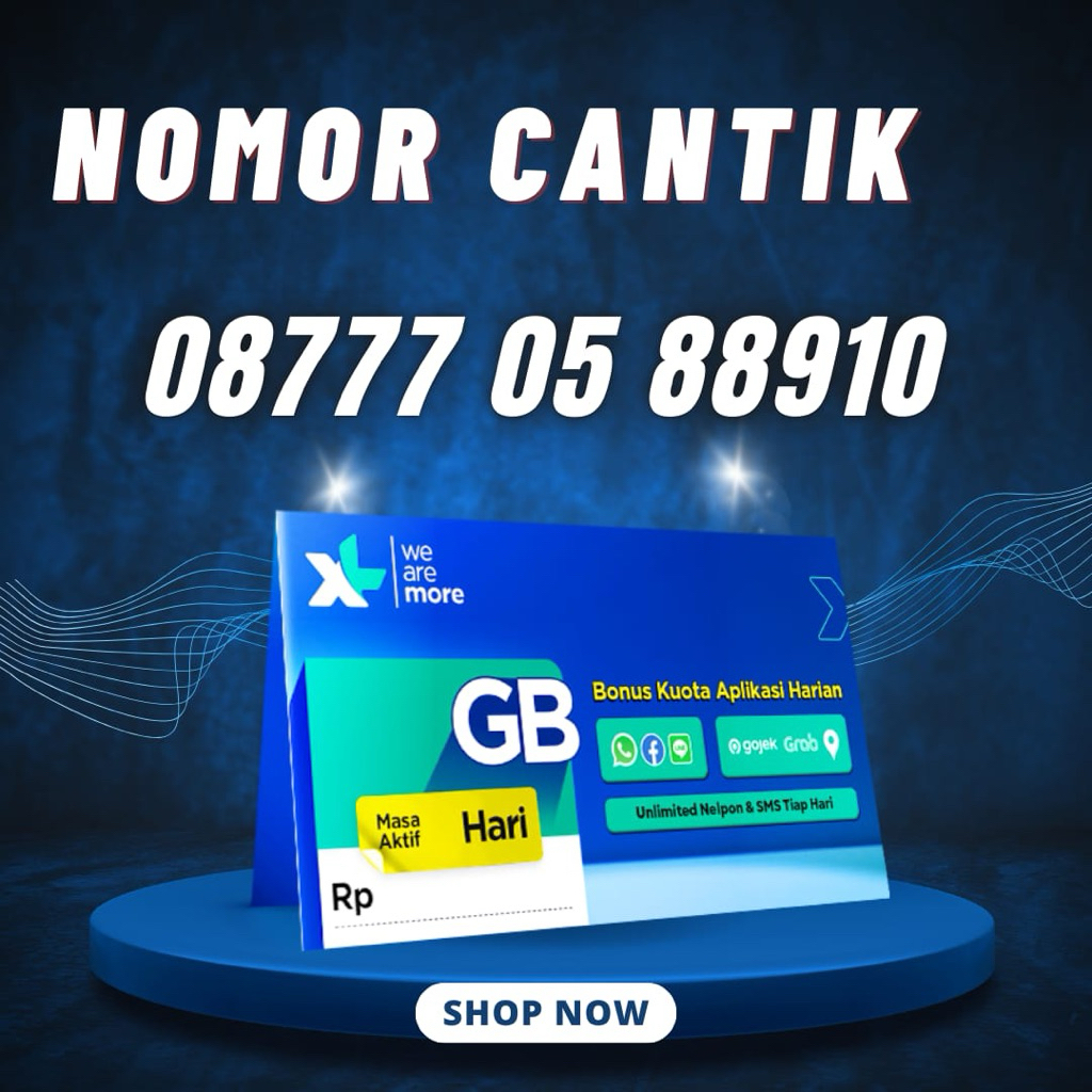 KARTU PERDANA NOMOR CANTIK XL SERIES NAIK 88910