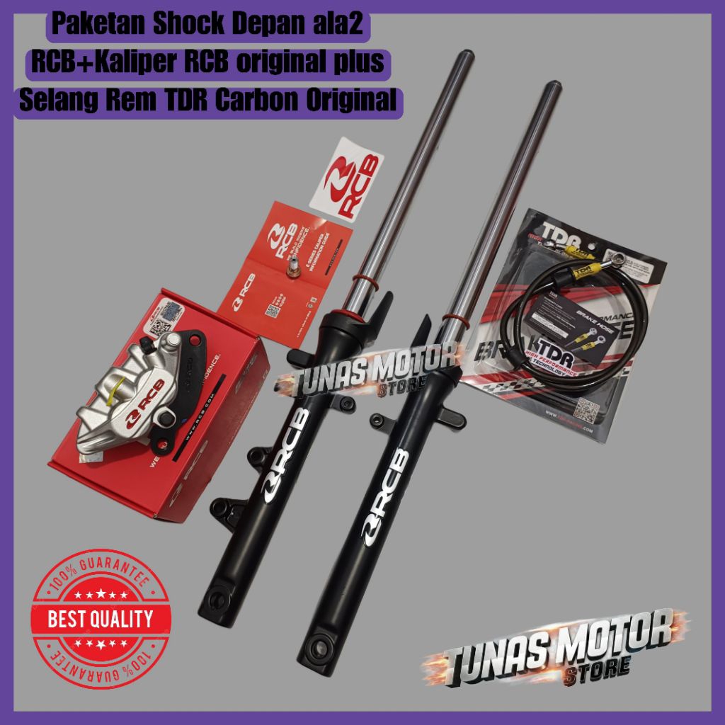 Paketan Shock Depan Satria Fu karbu fi injeksi ala-ala RCB Shock Depan Satria Fu satria Fu 150 karbu