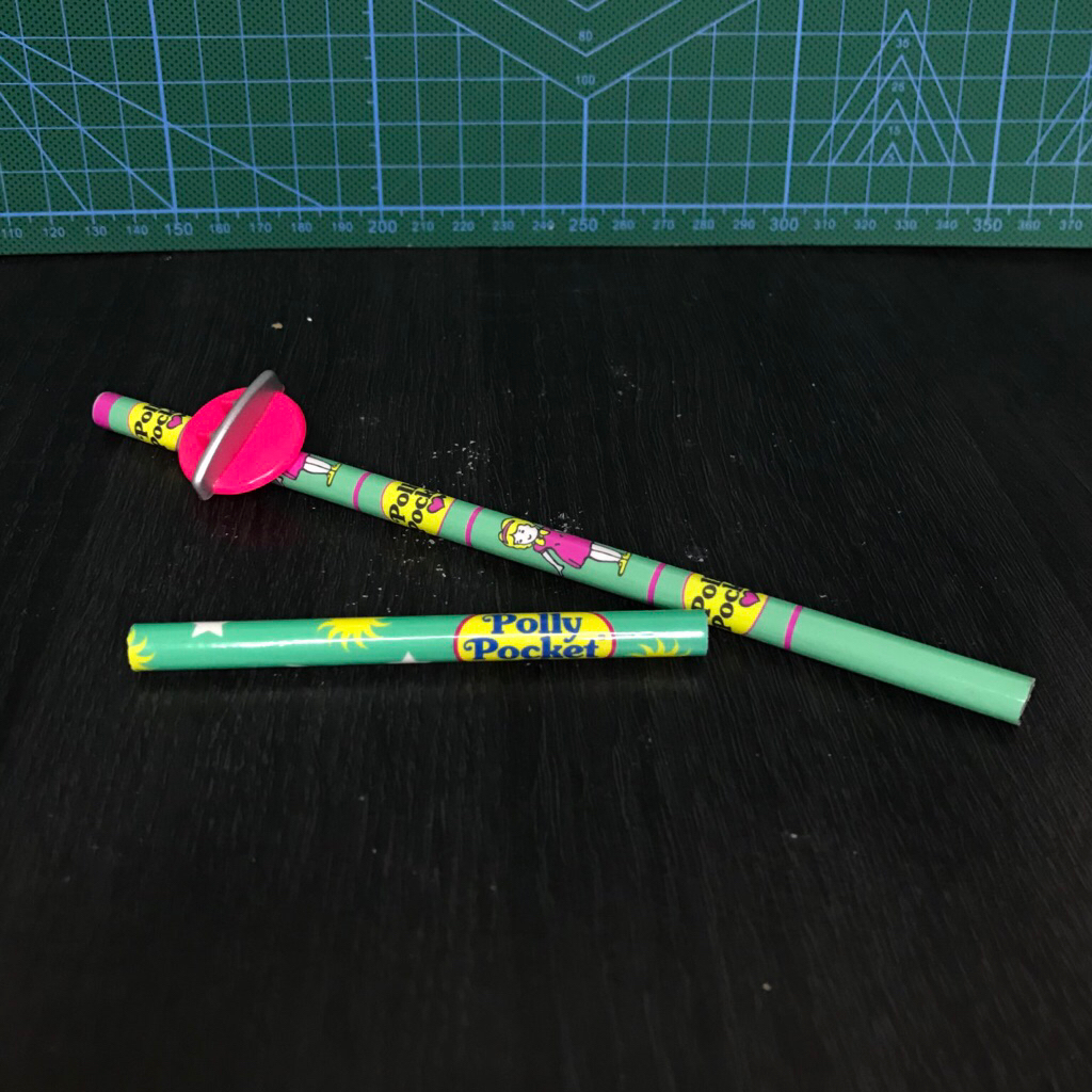 Pencil Topper Pink Planet from Polly Pocket Moonride Pencil Case 1996 Vintage Bluebird Rare + Polly 