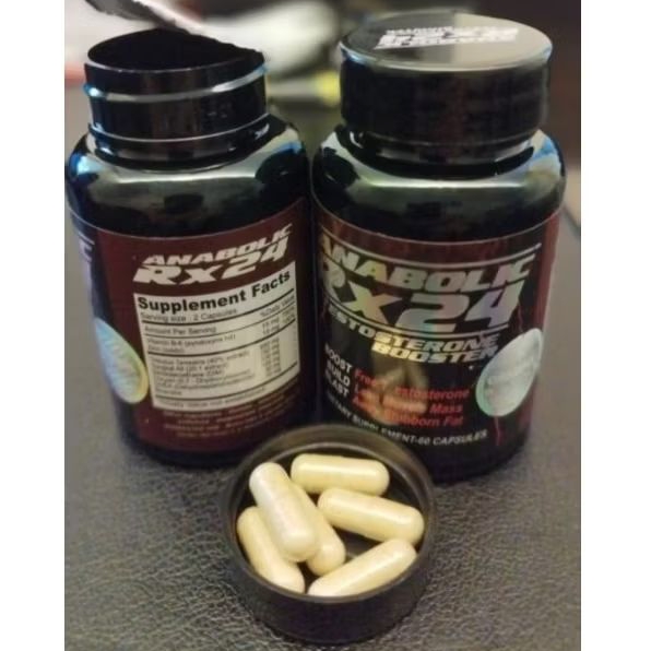 Anabolic Rx 24 - Anabolic Rx 24 Herbal Testosteron Booster Suplemen Penambah Hormon Pria