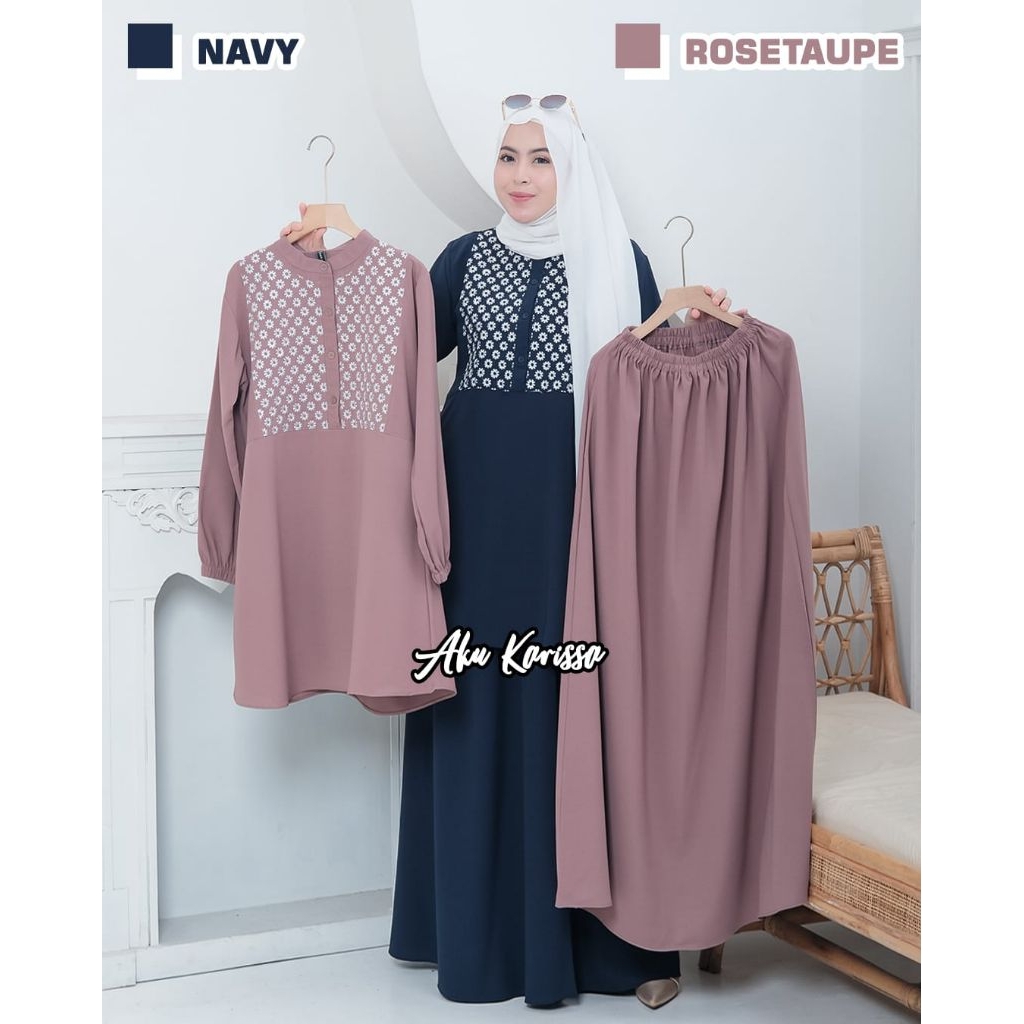 ZIVALINA SET ROK - AKU KARISSA / SETELAN BORDIR / SET ROK SABRINA BORDIR