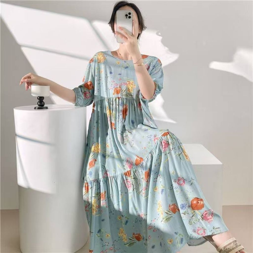 Dress Santai Viscose Premium