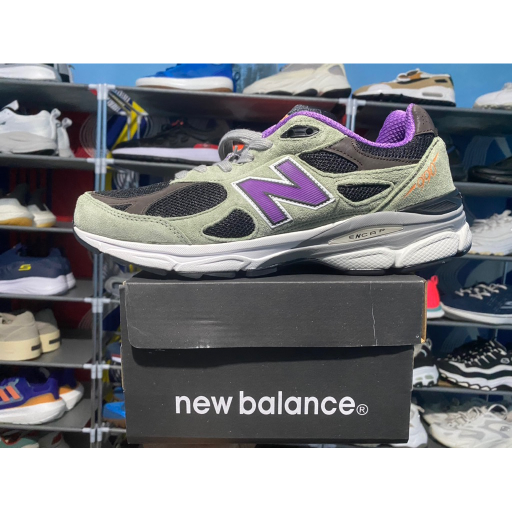 NEW BALANCE 990 HIJAU UNGU
