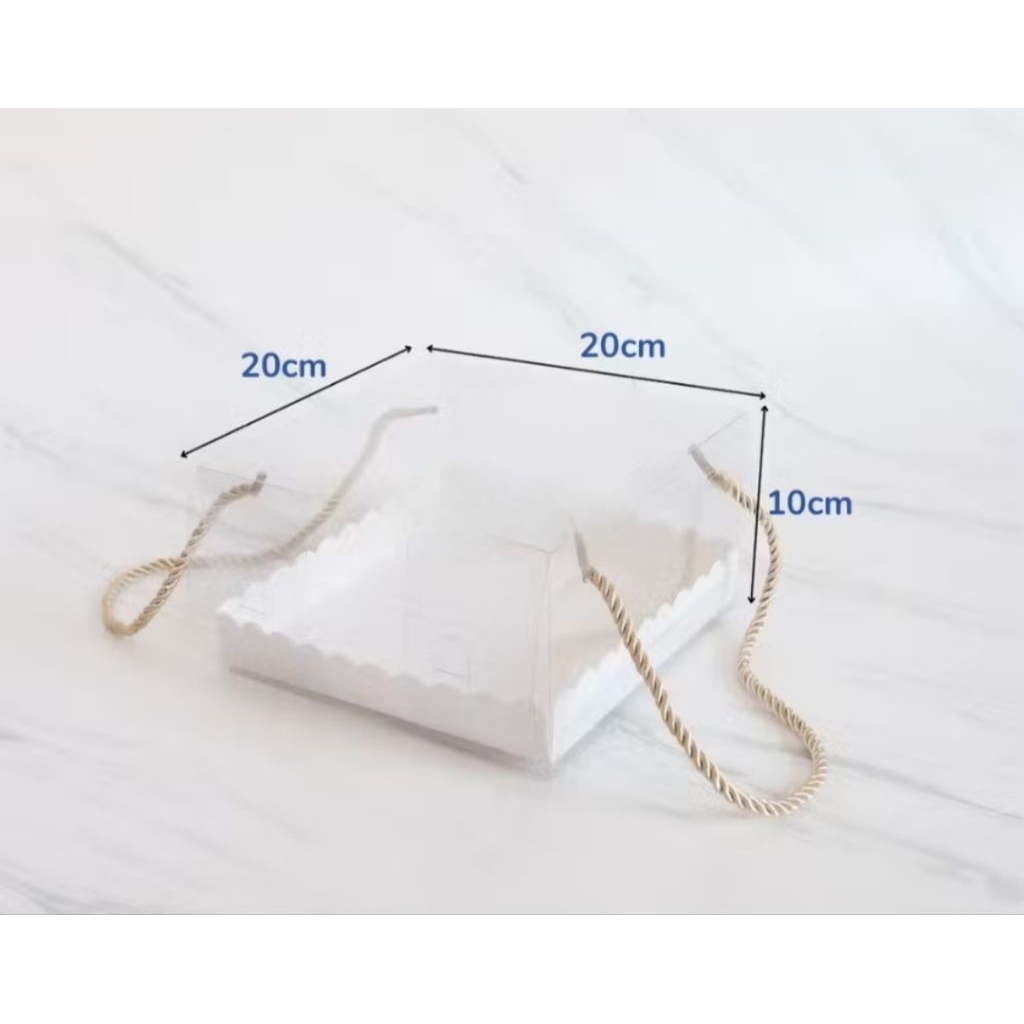 ID202010 Mika Box Tali Kotak Hampers | Box Mika Hampers Box 20x20x10 Kota Mika 20x10x10 cm