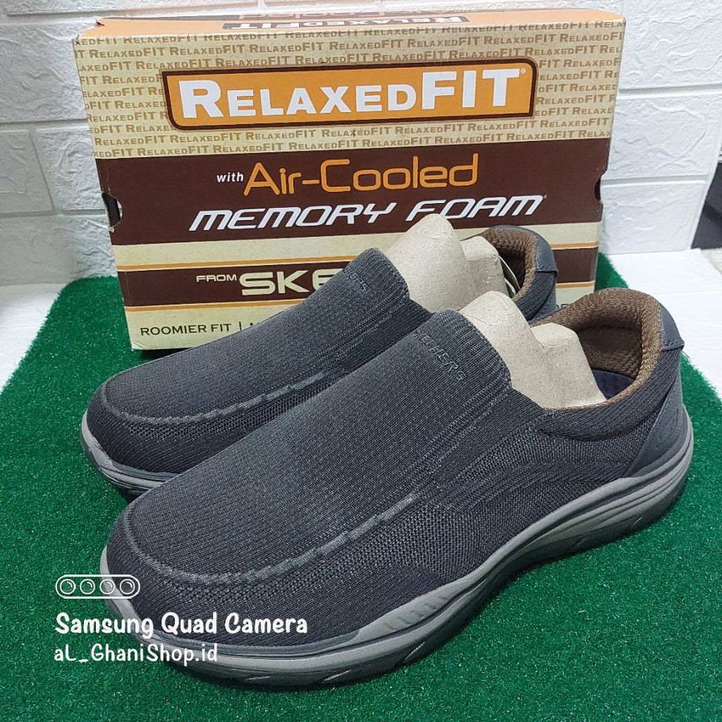 Sepatu Slip On Pria SKCHERS EXPECTED 2.0 COWEN 204478 BLK Men Original