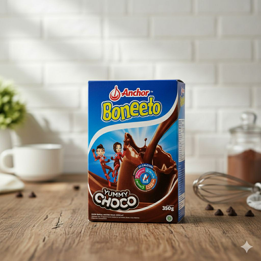 Boneeto Anchor Susu bubuk rasa coklat 350gram
