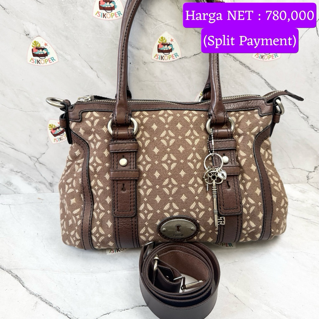 482 NET-Preloved Fossil Maddox Speedy Pecan (key & talpan pengganti)