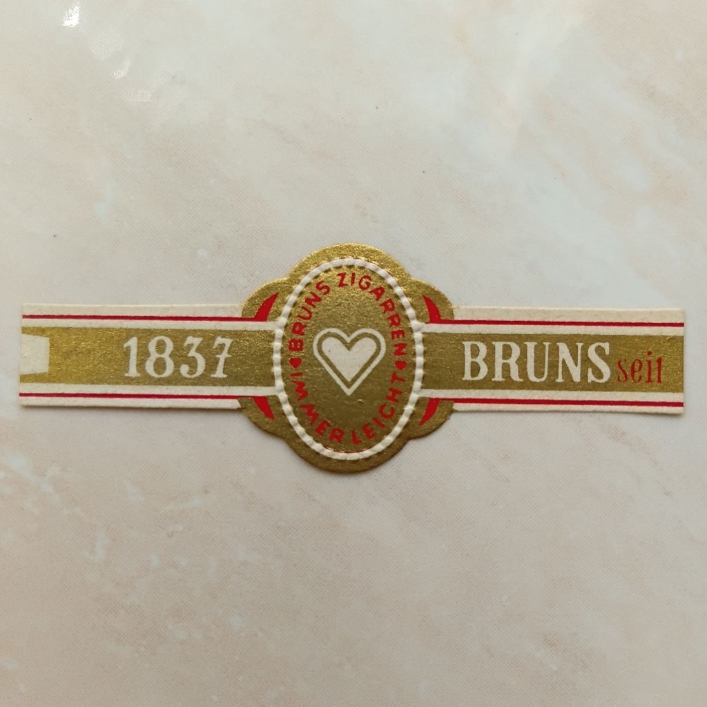 Pita Label C3rutu Kuno Bruns Zigarren Jerman Nederland Indie 1930-1940 - YN2977