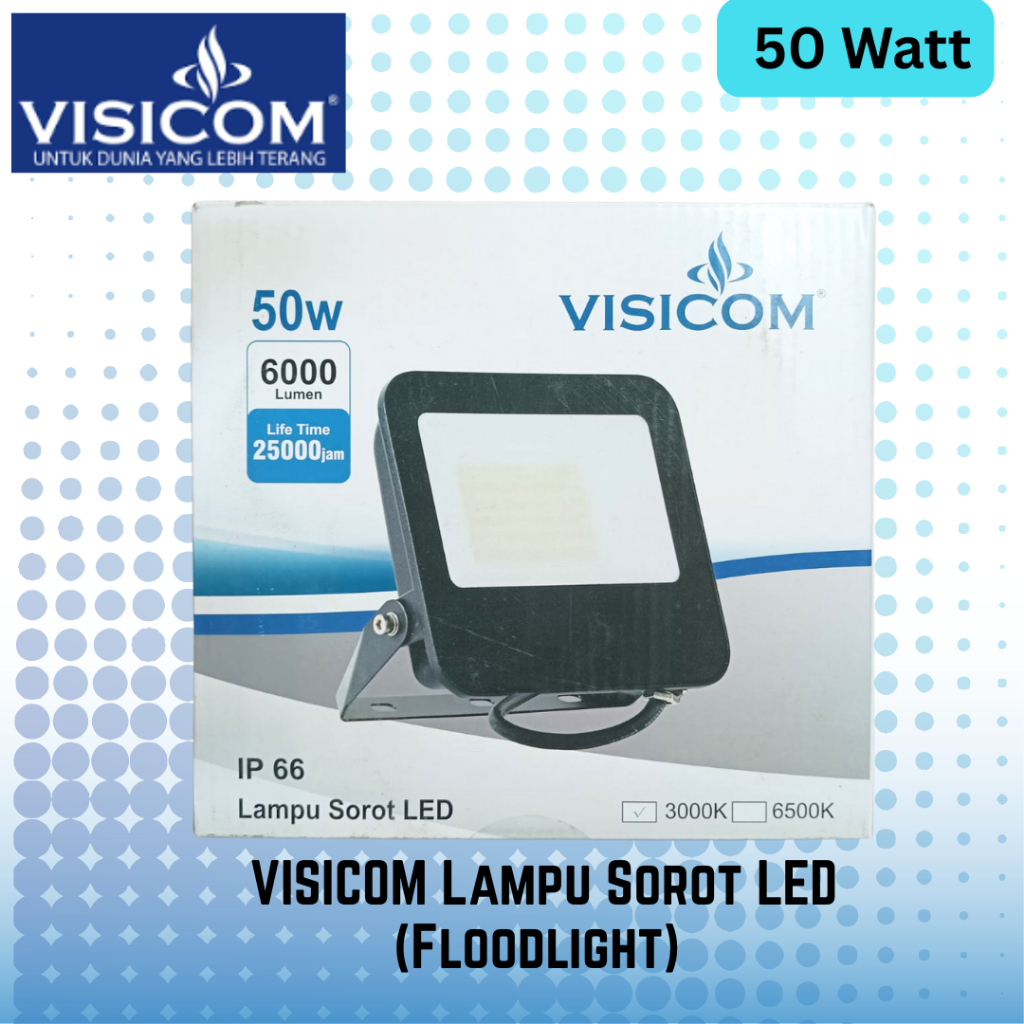 VISICOM LAMPU SOROT (FLOODLIGHT) 50 WATT