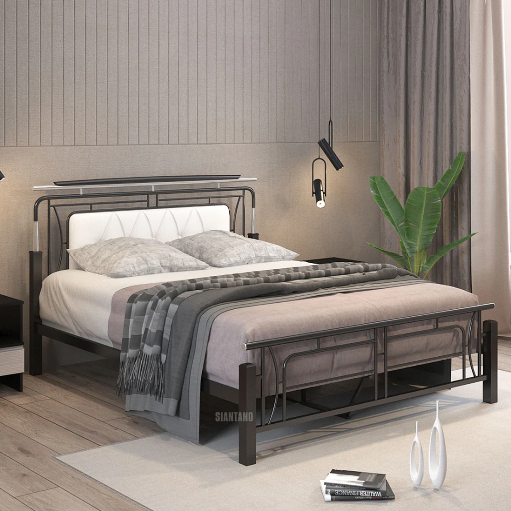 BED SIANTANO BED HEDY | TEMPAT TIDUR SIANTANO UKURAN 160*200 | TERSEDIA WARNA PUTIH