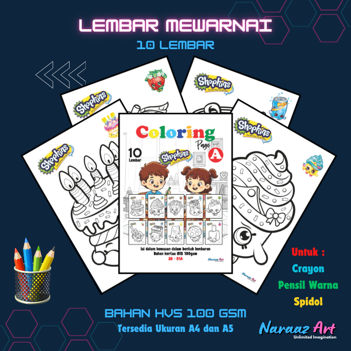 SN-01 Gambar Mewarnai Karakter Shopkin Season 1 Gambar Sketsa Bukan Buku SD TK PAUD Gambar Kartun