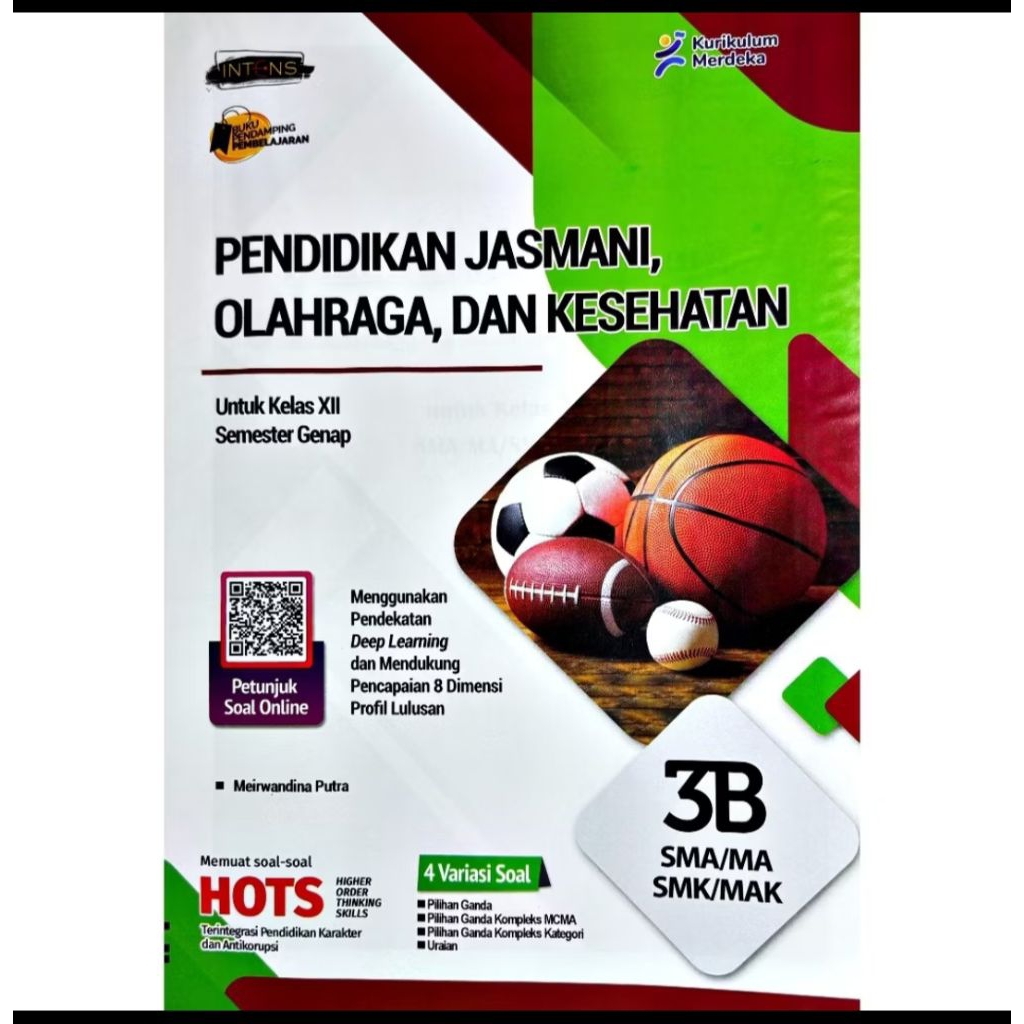 LKS SMA/MA PENDIDIKAN JASMANI, OLAHRAGA DAN KESEHATAN/PENJASKES/PJOK KELAS 12 SEMESTER 2 KURIKULUM M