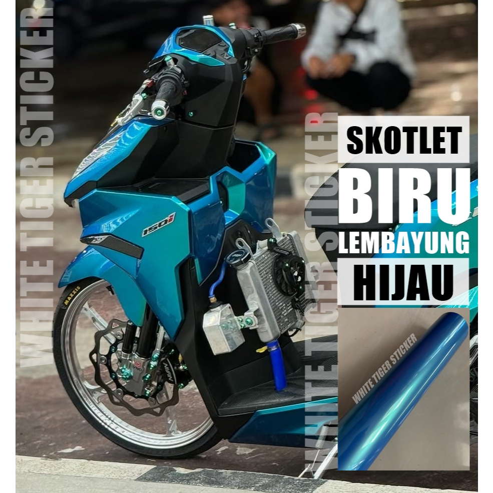 SKOTLET STIKER MOTOR BIRU LEMBAYUNG SKOTLET BIRU LEMBAYUNG HIJAU SKOTLET BIRU LEMBAYUNG PREMIUM