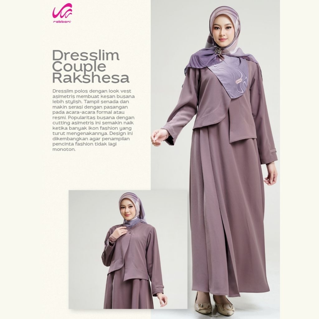 Rabbani- Dresslim Couple Rakshesa- Baju Gamis Wanita